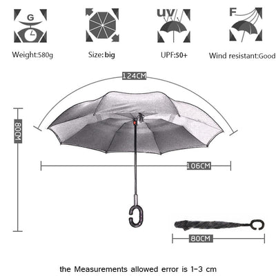Double Layer Reverse Windproof Umbrella - ShopBrandz