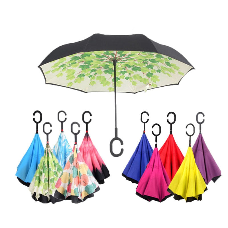 Double Layer Reverse Windproof Umbrella - ShopBrandz